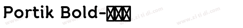 Portik Bold字体转换